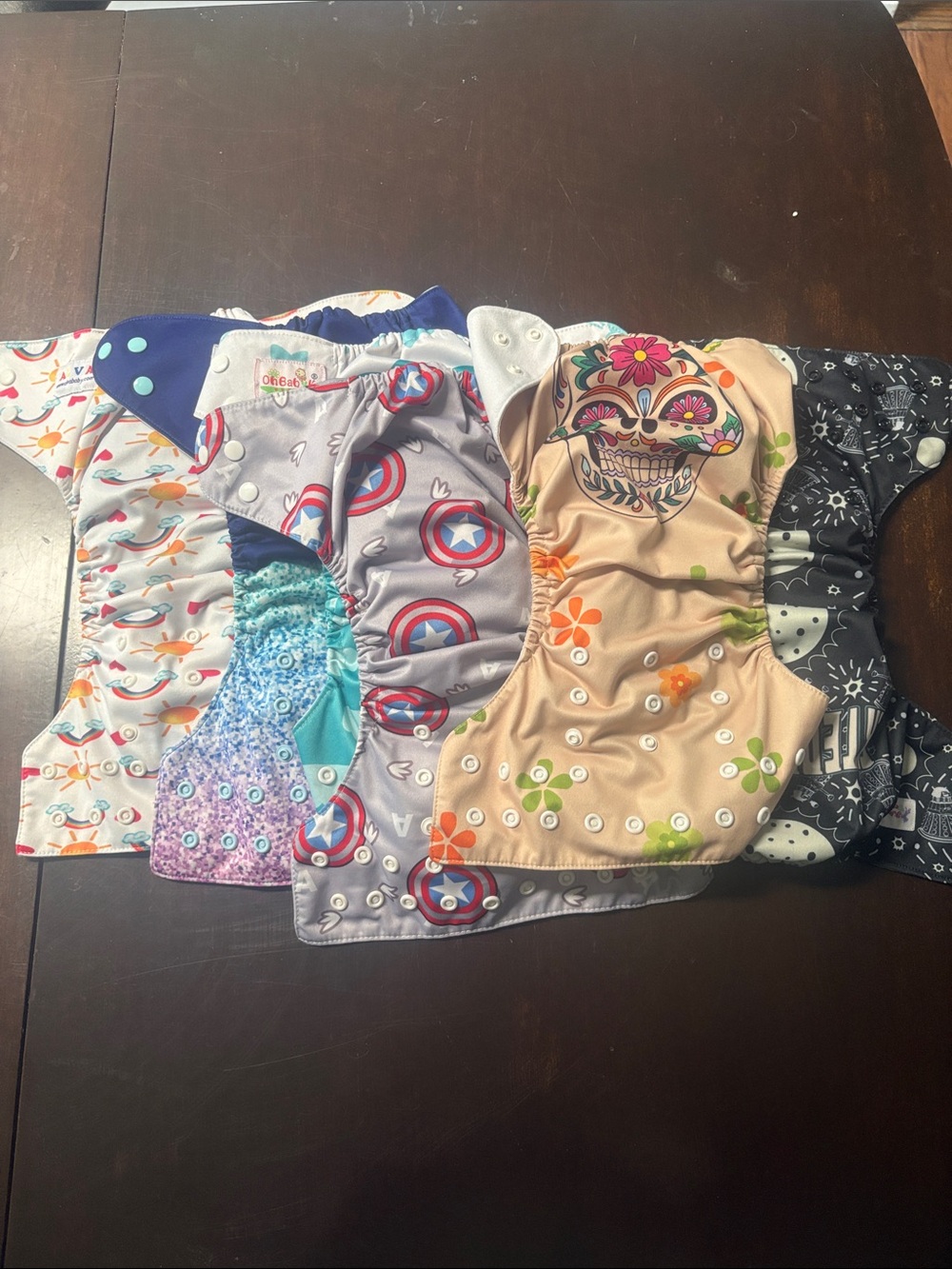 6 pack cloth reusable diapers